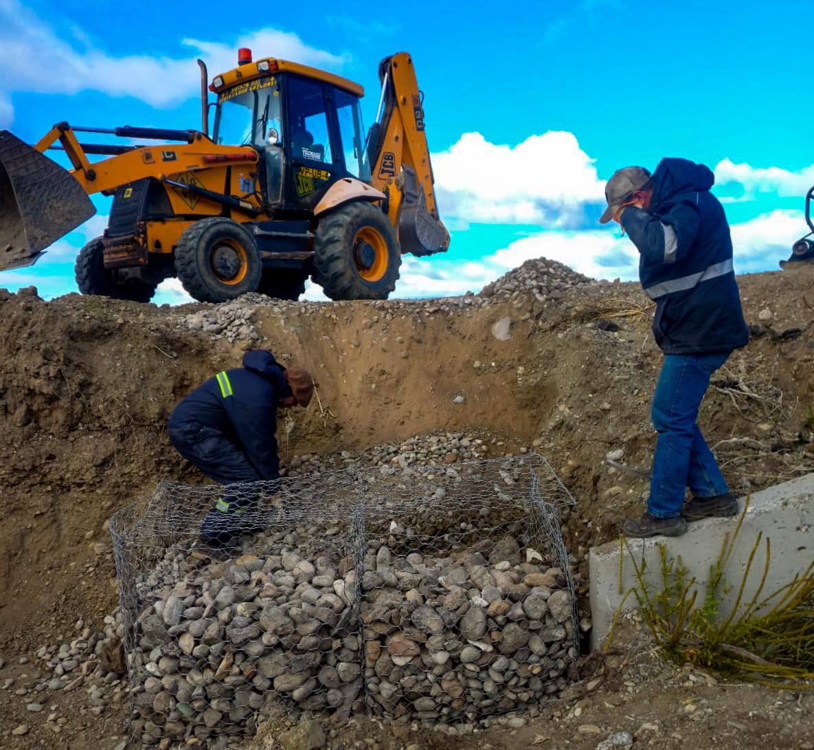Vialidad Provincial realizó obras de protección en la Ruta 40 para mejorar la seguridad vial