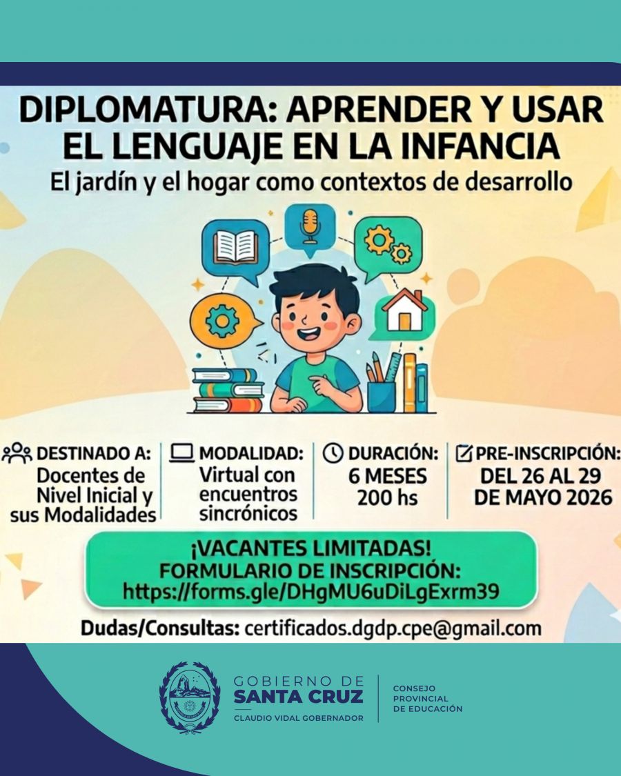 Invitan a participar de la Diplomatura «Aprender y usar el lenguaje en la infancia»