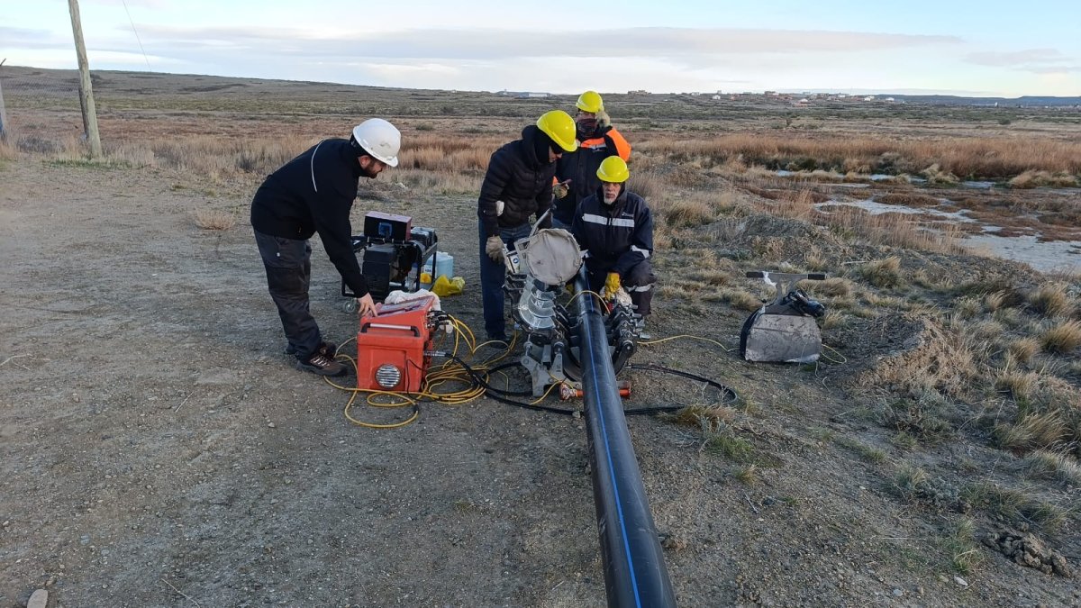 Puerto San Julián: Servicios Públicos puso en marcha una etapa clave de la obra cloacal de los 500 Lotes